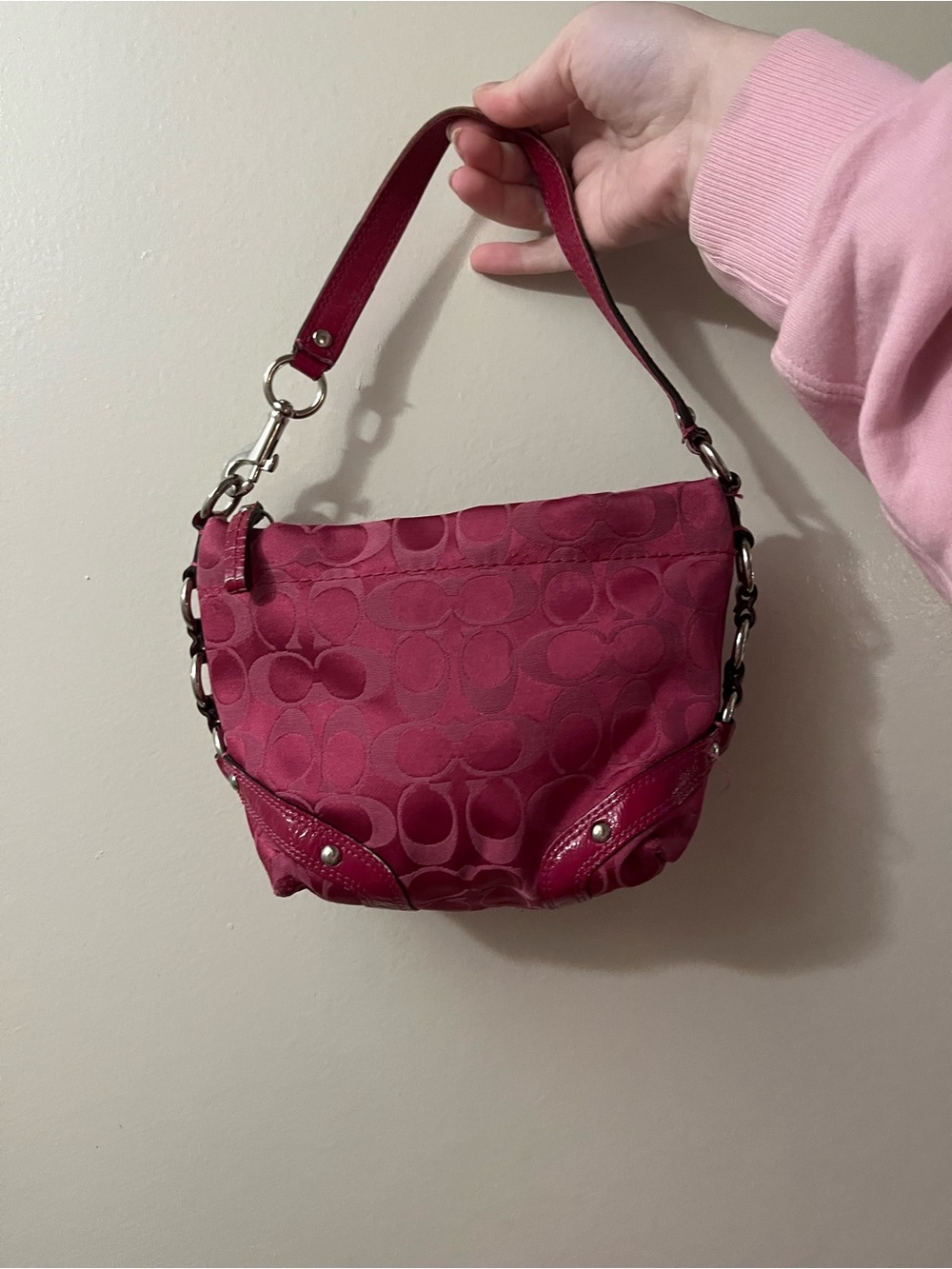 Rare Coach Carly Signature Mini Hobo shoulder bag